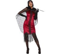 Ladies Halloween Deluxe Vampire Flapper Costume