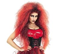 Ladies Halloween Oversized Frise Wig Witch Devil Fancy Dress Hair