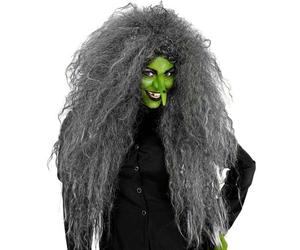 Ladies Halloween Oversized Frise Wig Witch Devil Fancy Dress Hair