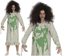 Ladies Halloween Possessed Exorcism Fancy Dress Costume Horror Outfit New fg
