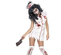 Ladies Halloween Zombie Nurse Fancy Dress Costume Womens Outfit by Smiffys