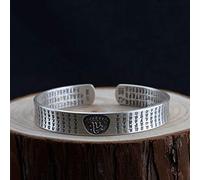 Ladies,Handmade Vintage Full S990 Retro Thai Craft Classical Adjustable Heart Scripture Ethnic Clothing Accessories