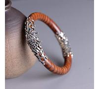 Ladies,Handmade Vintage S925 Retro Fashion 'S National Wind Rich Chrysanthemum Rosewood Ethnic Clothing Accessories