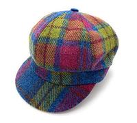 Ladies Harris Tweed Baker Boy Cap Buchanan Tartan - Made in The UK