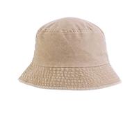 Ladies Hats for Small Heads Black Hat Women Unisex Double Side Wear Reversible Bucket Hat Trendy Cotton Twill Canvas Sun Fishing Fashion Cap Sun Caps for Women UK (Khaki, One Size)