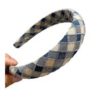 Ladies Headband Hairstyle Fixing Beautiful Broadside Hair Band Cute Headwear Blue