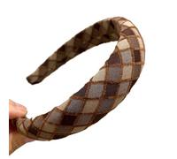 Ladies Headband Hairstyle Fixing Beautiful Broadside Hair Band Cute Headwear Coffee