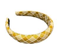 Ladies Headband Hairstyle Fixing Beautiful Broadside Hair Band Cute Headwear Yellow