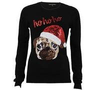 Ladies' Heart And Soul Knitted Jumper ILW182 Black 14