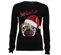 Ladies' Heart And Soul Knitted Jumper ILW182 Black 8