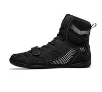 Ladies High Top Wrestling Boots, Professional Kickboxing Fighting Sports Mesh Shoes Lightweight Boxing Fitness Sneakers