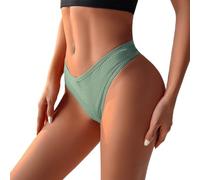 Ladies High Waisted Briefs Soft Stretch Knicker Hipster Style Pantie Leakproof Protection Brief Everyday Comfort Pant Various Size Pack For Postpartum Recovery Green