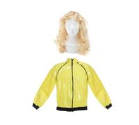 Ladies Hivemind Survivor Costume | 2 Pcs | Yellow Jacket & Blonde Wig - Small