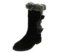 Hush Puppies Wide Fitting Megan Calf Boot - Black, Black, Size 5, Women Black