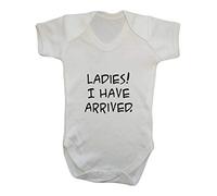 Ladies! I Have Arrived Announcement Baby Grow Vest, 6-12 Months, White