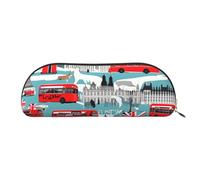 Ladies Ice Hockey Print Cosmetic Bag Makeup Bag Toiletry Bag, I Like London, Taglia Unica