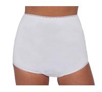 Ladies Incontinence Briefs with Pad Absorbent Washable Incontinence Pants Women's Black and White Underwear Comfort & Confidence High Waist Leak-Proof Sizes S-3XL (M, White)