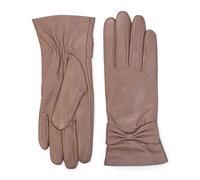 Ladies Italian Leather Winter Gloves - Wool Lined, Touchscreen Compatible, Water-Resistant Driving Gloves with Bow Design