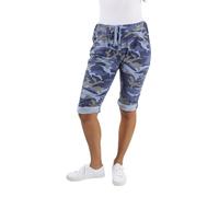 Ladies Italian Stretch Shorts Women's Camouflage Plain Magic Comfy Lagenlook Hot Pants 8-22