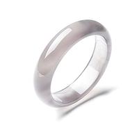 Ladies Jade Bangle, Ice Gray Chalcedony Bangls, Female Smoky Gray Antique Chalcedony Bracelet, Jade Bracelet All-Match Jewelry, The with Jewelry Box, 54-60mm,58mm