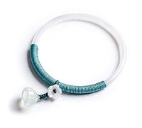 Ladies Jade Bangles, White Chalcedony Jingle Bangle, Natural Agate, Woven, All-Match Jewelry, Best for Girls, with Jewelry Box, 54-58mm,56mm