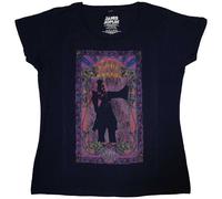 Ladies Janis Joplin Paisley & Flowers Frame Official Tee T-Shirt Womens