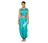 Ladies Jasmine Arabian Princess Belly Dancer Fancy Dress Costume Outfit 8-12