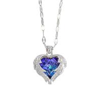 ladies jewellery Accessorie Elegant Black Crystal Pave Heart Necklace For Women, Exquisite Choker Rhinestone Heart Necklace - Zircon Pave Necklace, Reunion Heart Necklace For Valentine Holiday