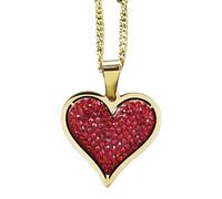 ladies jewellery Accessorie Elegant Black Crystal Pave Heart Necklace For Women, Exquisite Choker Rhinestone Heart Necklace - Zircon Pave Necklace, Reunion Heart Necklace For Valentine Holiday