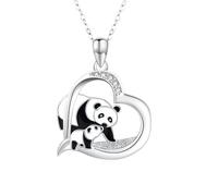 ladies jewellery Accessorie Panda Necklace For Women And Girls, Cute Panda Heart Necklace For Lovely Animal Bear, Panda Jewelry, Red Panda Necklace For Girls, Panda Locket, Panda Coin Pendant necklace