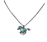 ladies jewellery Beads Glowing In The Dark Horse Shaped Charm Chain Delicacy Necklace Luminous Party Jewelry teen girl s