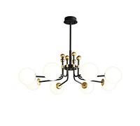 ladies jewellery chandelier Chandelier Ceiling Light Bean Molecule White Glass Lampshade Pendant Light Creative for Bedroom Dining Room Kitchen-Black and Gold 61 * 30Cm (White 61 * 30Cm)/White/82 *
