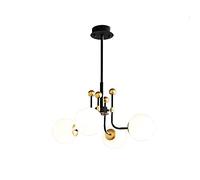 ladies jewellery chandelier Chandelier Ceiling Light Bean Molecule White Glass Lampshade Pendant Light Creative for Bedroom Dining Room Kitchen-Black and Gold 61 * 30Cm (White 61 * 30Cm)/White/82 *