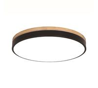 ladies jewellery Chandelier, Dimmable Flush Mount Nordic Ceiling Light 1 Pack Set Ultra Thin Natural Wood Flush Mount Metal Frame Lighting 36W 3200LM 3000K Flush Mount Ceiling Light for