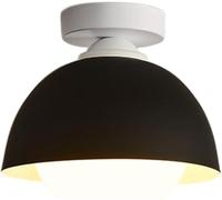 ladies jewellery Chandelier, V-intage Ceiling Lighting Glass&Iron Art Lamp Shade Semi Flush Mount Pendant Light 1-Pack Industrial Ceiling Light Stairway Flush Mount Matte Ceiling Lamp for Hallway,