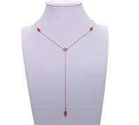 ladies jewellery Delicate Women Necklace Simple Body Boho Y Lariat 925 Sterling Enamel Evil Eye Dainty Charm Pendant Jew necklace