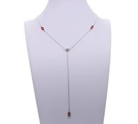 ladies jewellery Delicate Women Necklace Simple Body Boho Y Lariat 925 Sterling Enamel Evil Eye Dainty Charm Pendant Jew necklace