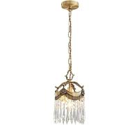 ladies jewellery French Vintage Crystal Bedside Small Pendant Light Nordic Creativity Single Head Bedroom Hanging Lamp Mid Century Mid Century Brass Kitchen Island Chandelier For Dining Table Living