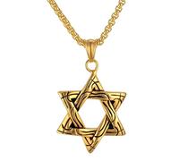 ladies jewellery Girls accessories And Pendant Hexagram Double Layer Chain, Jewish Women, Star Of David Necklace For Men Birthday necklace