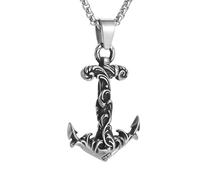 ladies jewellery Girls accessories For Men And Women, Sword Retro Halloween Head Skull Caribbean Pirate Anchor Necklace Birthday necklace