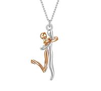 ladies jewellery Girls accessories For Women Men, Classic Embrace Little People Charm Couple Pendant Punk Lovers' Hug, Hugs And Kisses Necklace necklace