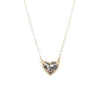 ladies jewellery Girls accessories Heart Shape Women, Geometric Pink Stone - Resin Druzy Jewelry Light Blue Necklace For Valentine Gifts Birthday necklace