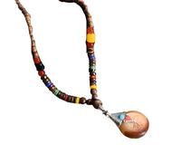 ladies jewellery Girls accessories Hippie And Men, Peace Pendant Necklace Aesthetic Tassel Vintage Wooden Beads Bohemia Sweater Chain, Long Necklaces For Women Boho, Grunge necklace