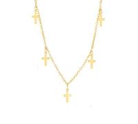 ladies jewellery Girls accessories Tiny Small Pendant Minimalism Chain, Dainty Sideways Cross Necklace For Women Birthday Gift necklace