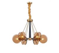 ladies jewellery Hanging Lamp, Hanging Lamp Mid Century Semi Flush Mount E12 Pendant Lighting Fixture with Adjustable Arms Ceiling Light for Kitchen Island Living Room Bedroom(A,6-lights) necklace