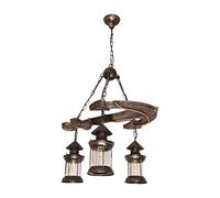 ladies jewellery Hanging Lamp, LED Chandeliers, Industrial Retro Pendant Lamp E27 Metal Chain Pirate LED Pendant Light Compatible with Living Bed Room Dining Hall(Atype) necklace