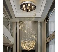 ladies jewellery Hanging Lamp Living Room Ceiling Lamp Crystal Chandelier Spiral Staircase Lamp Round LED Chandelier,Light necklace