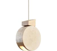 ladies jewellery Japanese Wabi-sabi Style Beige Travertine Kitchen Island Pendant Light Nordic Creativity Cream Wind Bedside Small Hanging Lamp Minimalist Round Wood Chandelier For Bedroom Bar
