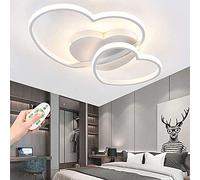 ladies jewellery Love Heart Dimmable Ceiling Light with Remote Control Acrylic Lampshade Decoration Pendant Lights for Children's Room and Bedroom 50cm White Chandelier [Energy Class A++] necklace