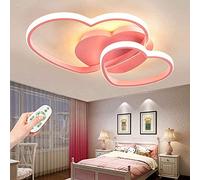 ladies jewellery Love Heart Dimmable Ceiling Light with Remote Control Pink 50cm Acrylic Lampshade Decoration Pendant Light for Children's Room and Bedroom Chandelier necklace